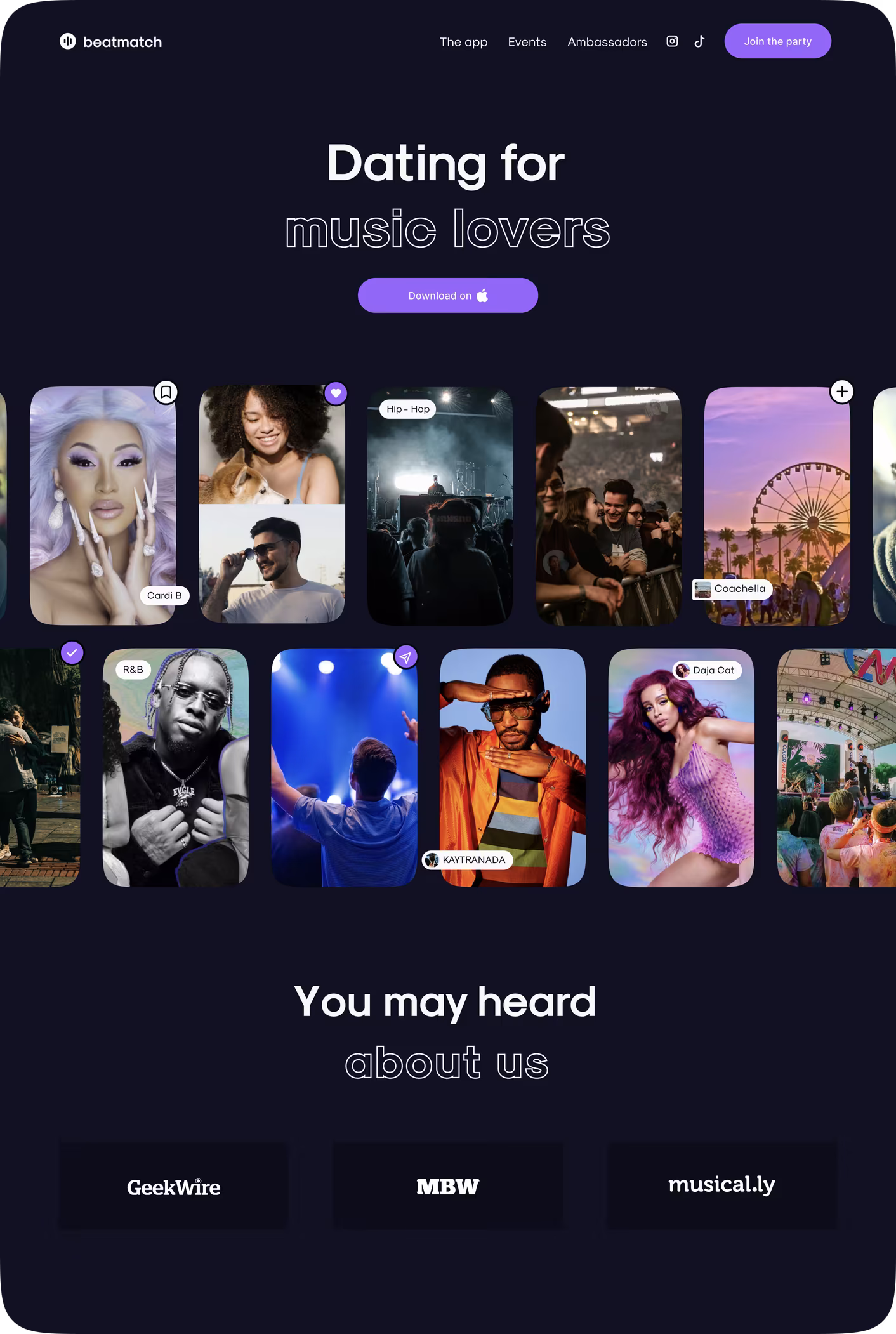 Landing page