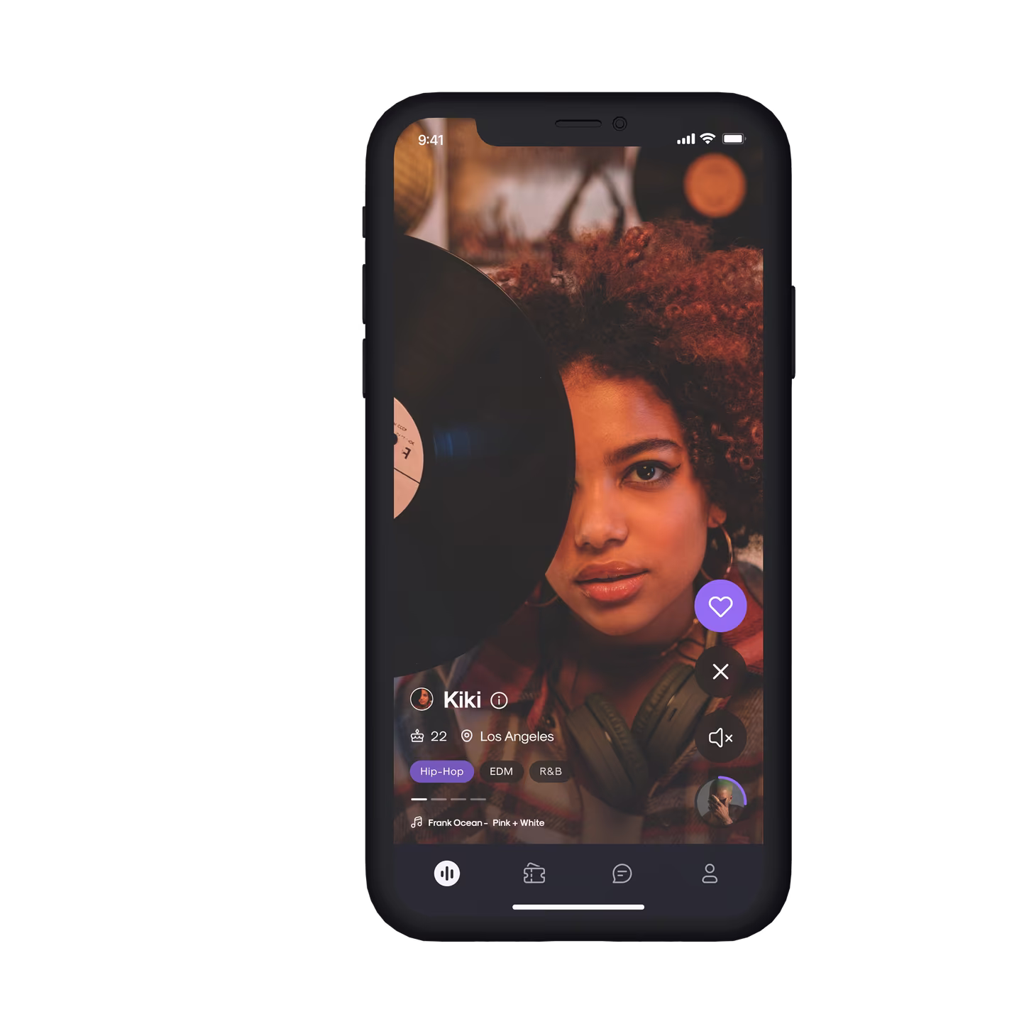 Profile screen
