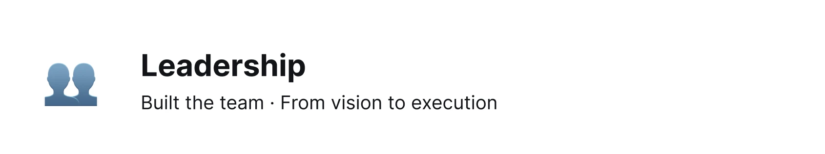 Leadership