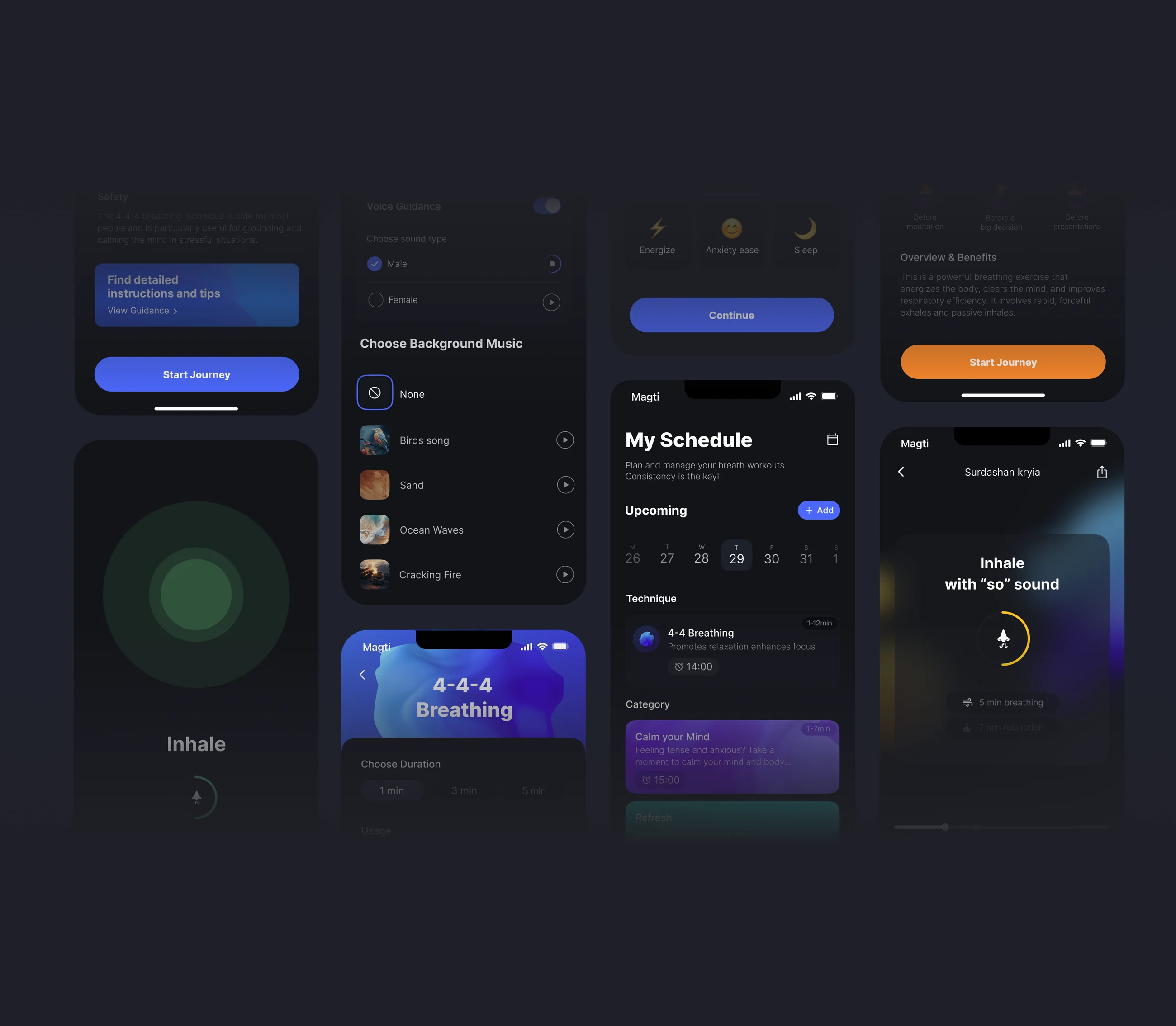 All screens
