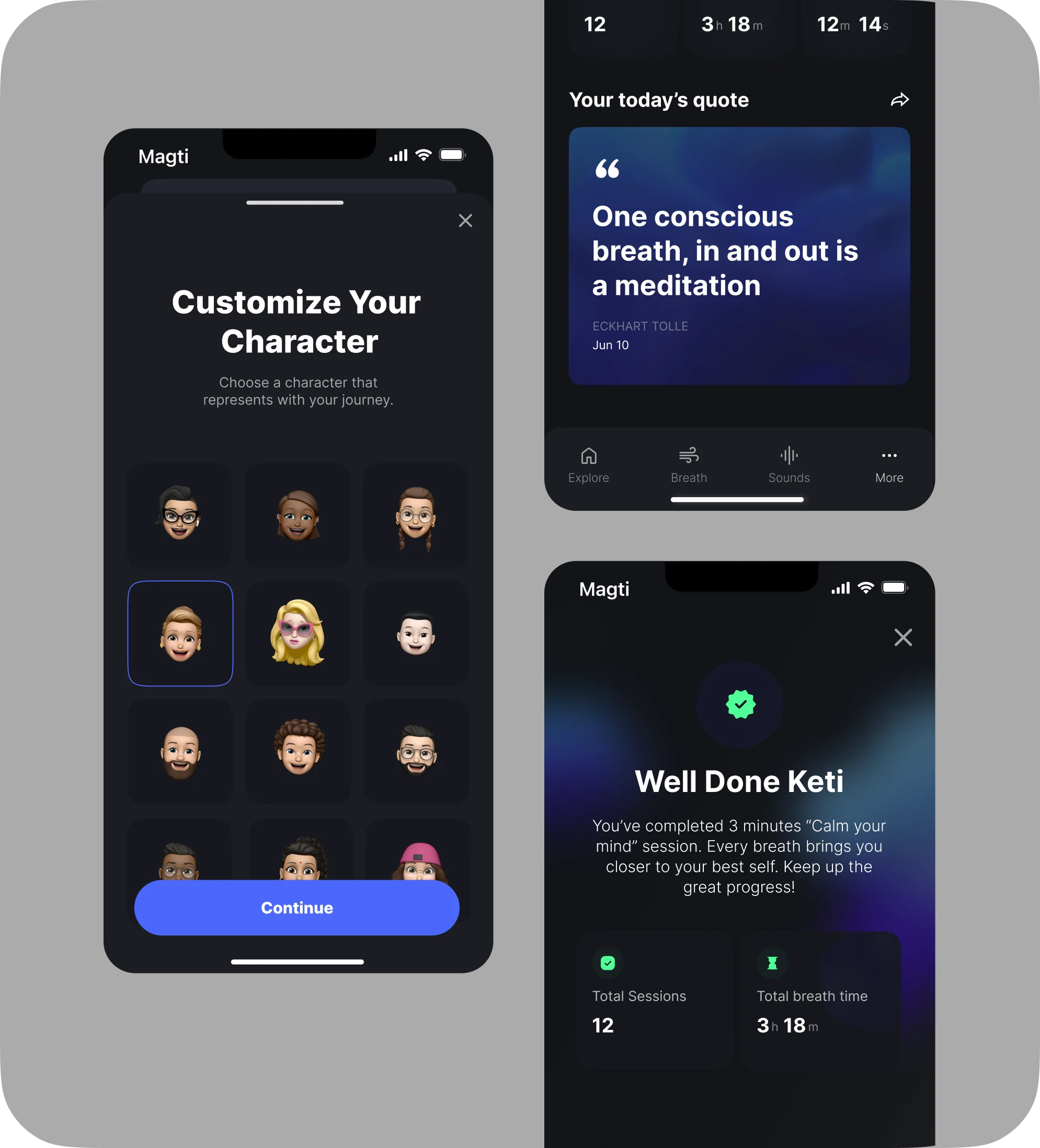Founder journey mockup