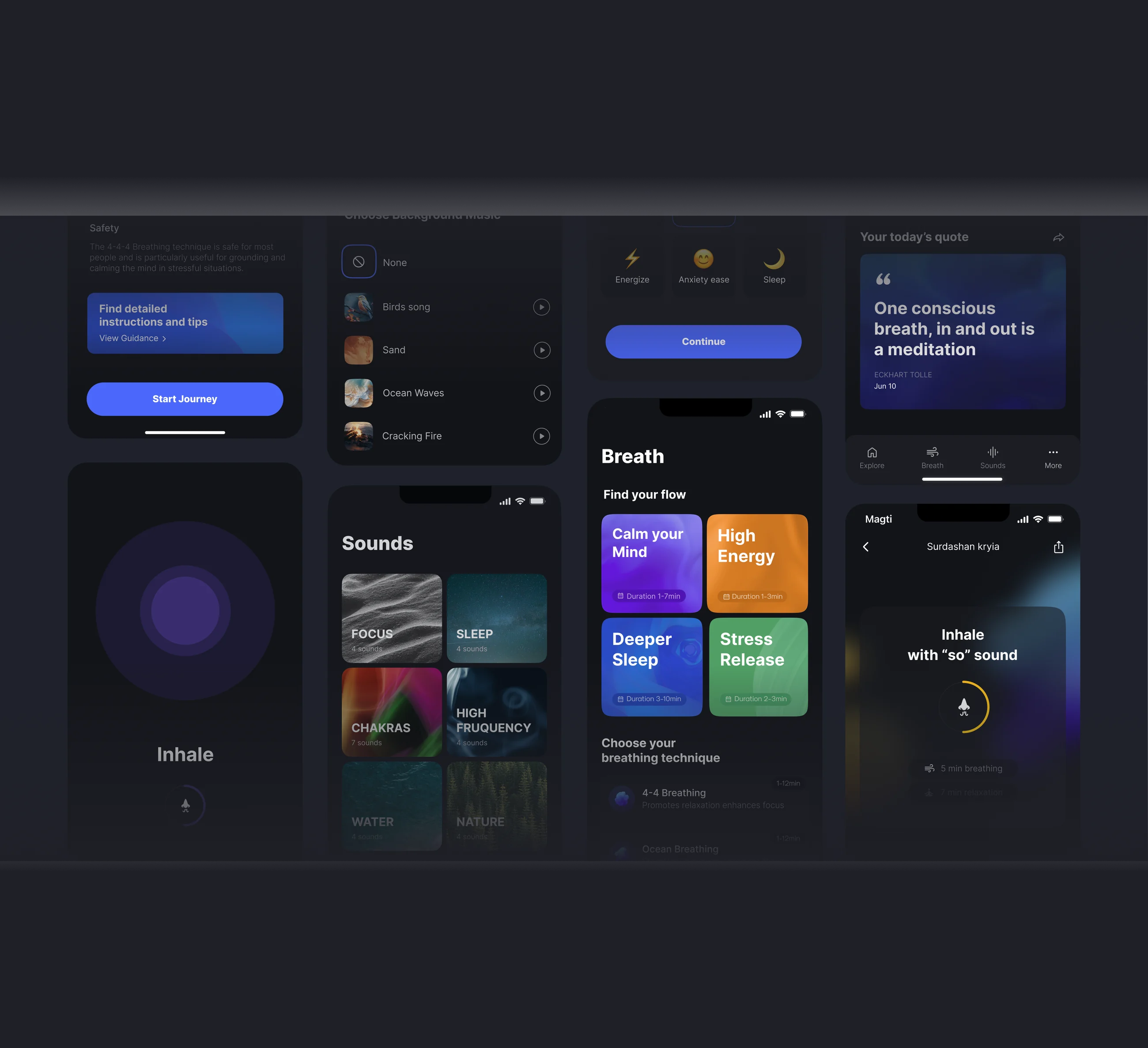 Final screens