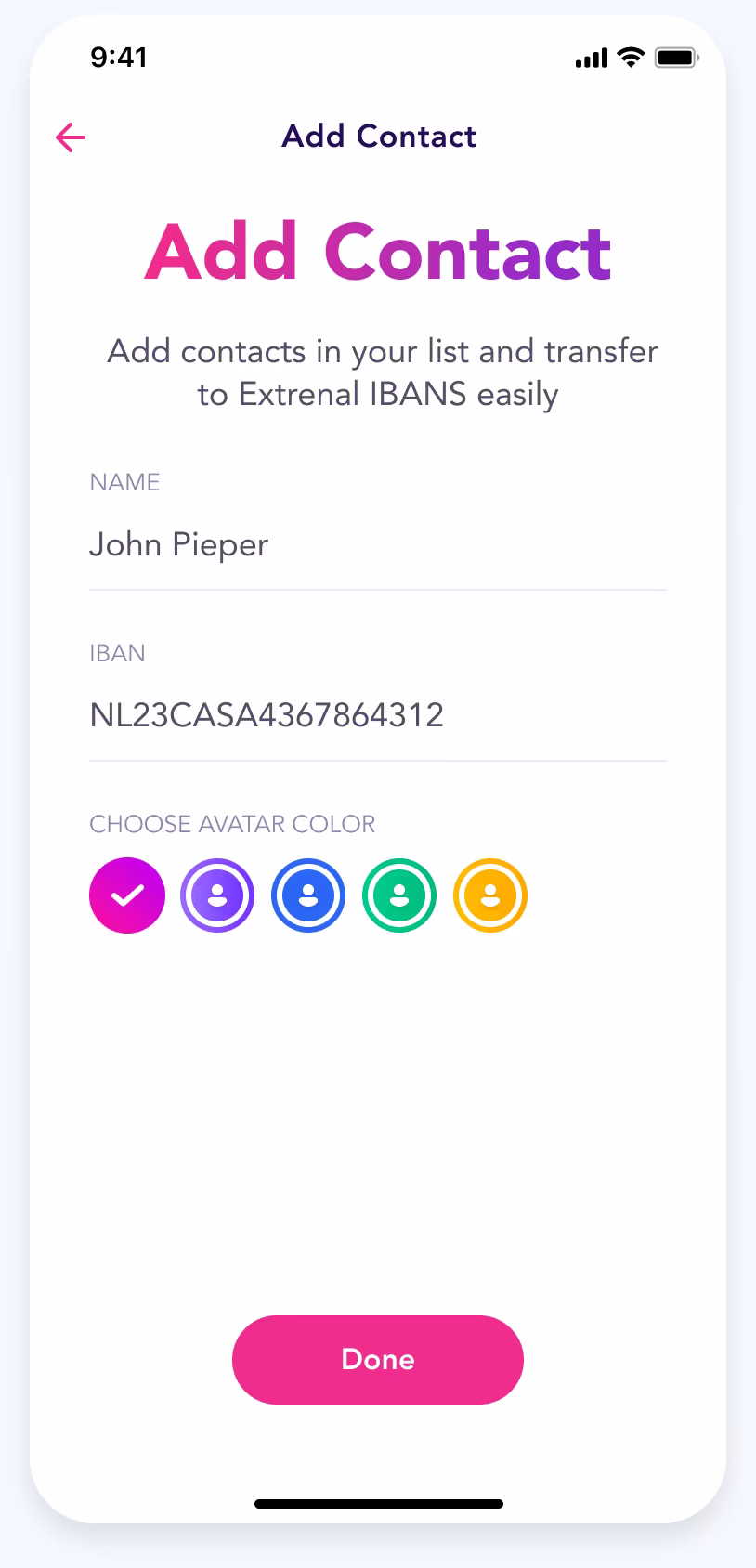 Add contact form